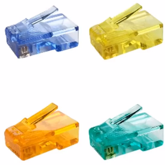 シールドなし/UTP 猫。 6 RJ45 コネクタ、モジュラーコネクタ