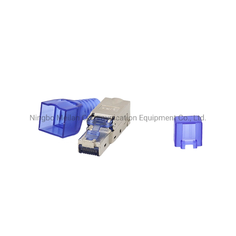 CAT6A Cat7 Cat8 STP 8p8c RJ45 Toolless Type Modular Plug