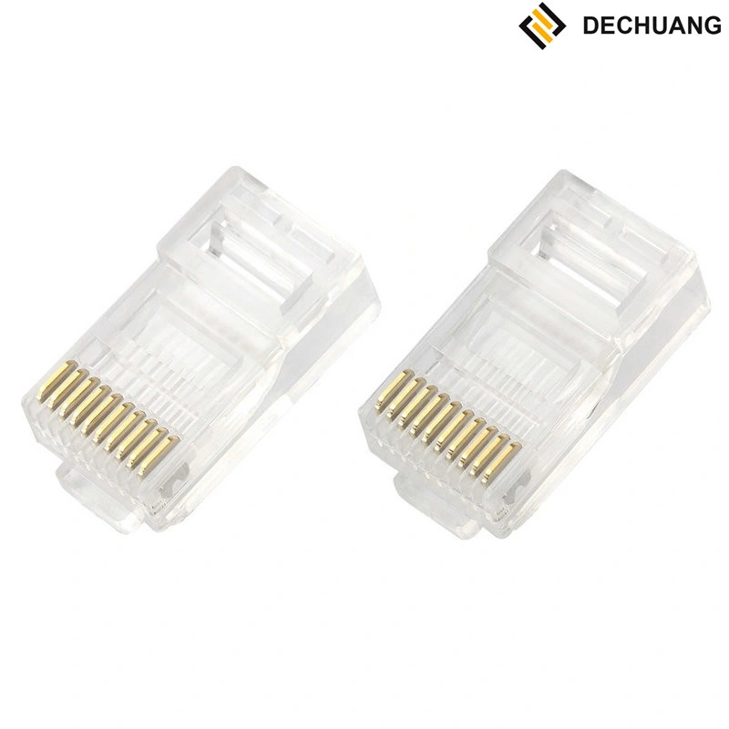 RJ45 CAT6 Cat7 Cat8 Cat5e Connecter Network Gold Plated Plug Ethernet Connector 8p8c Modular Plug