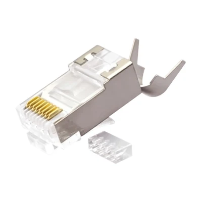 CAT.7 RJ45 8P8C モジュラー プラグ、シールド (FTP)、ネットワーク接続、2 ピース キット