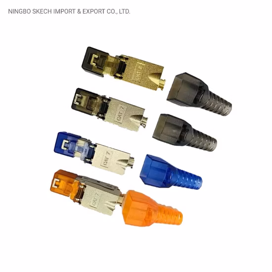 FTP/STP ネットワーク モジュール、RJ45 フィールド コネクタ、8p8c、CAT6A/Cat7/Cat8、RJ45、シールド モジュラー コネクタ、工具不要
