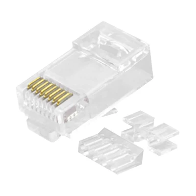 RJ45 8P8C CAT.6A シールドなし (UTP) モジュラー プラグ ネットワーク コネクタの 3 点キット。