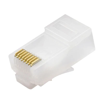 CAT.6 RJ45 8P8C ネットワーク コネクタ、シールドなしモジュラー プラグ (UTP) プレミアム耐久性付き