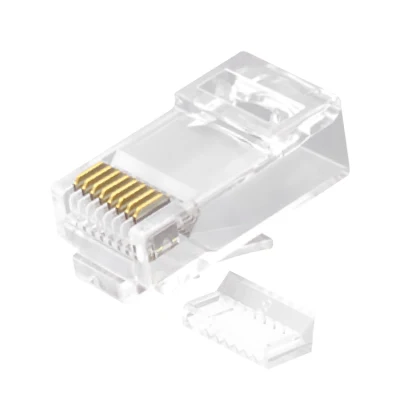 2 ピース キット CAT.6 RJ45 8P8C ネットワーク コネクタ (シールドなしモジュラー プラグ (UTP) 付き)。