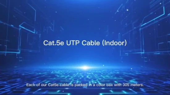 Tia/Eia 規格に準拠した 5m シールドなし RJ45 24AWG Cat. 5e パッチ ケーブル