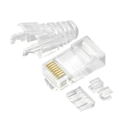 CAT.6A RJ45 8P8C ネットワーク コネクタ キット (シールドなしモジュラー プラグ (UTP) 付き)。