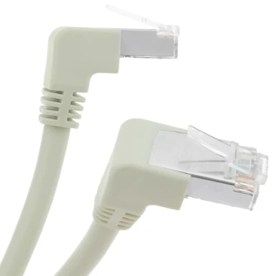 データ通信用0.5m直角Cat6 RJ45 FTPネットワークパッチケーブル